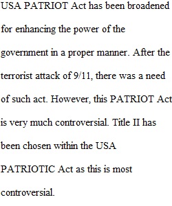 USA Patriot Act